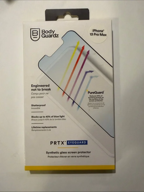 PRTX Eyeguard Synthetic Glass Screen Protector for iPhone 13 Pro Max