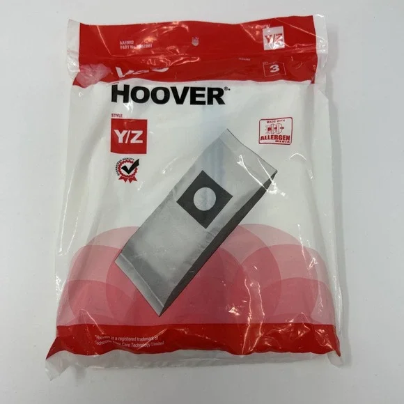 Hoover Type Y/Z Allergen Upright Vacuum Cleaner 3 Paper Bags # AA10002