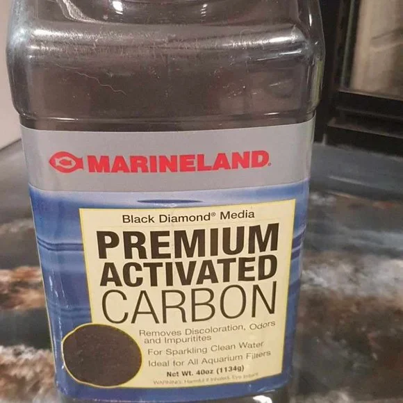 Marineland, black diamond media premium activated carbon, half full