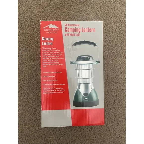 New Northwest Territory Portable Battery Operated or 9 Volt Camping Light