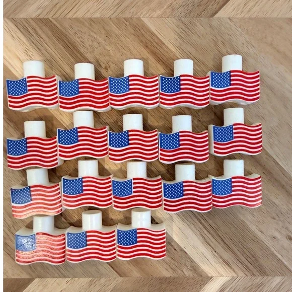 18PC American Flag String Light Covers Patriotic‎ Fourth of July Decor