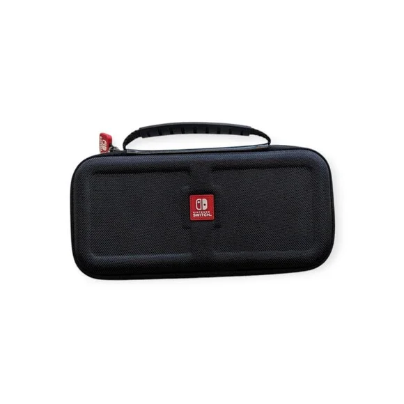 Original Nintendo Switch Case Black Hard Shell w/ Plastic Game Holders