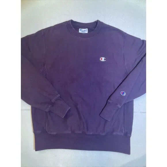 Vintage Champion Reverse Weave Sweater Crew Neck Retro 90's Mens Size‎ S Maroon