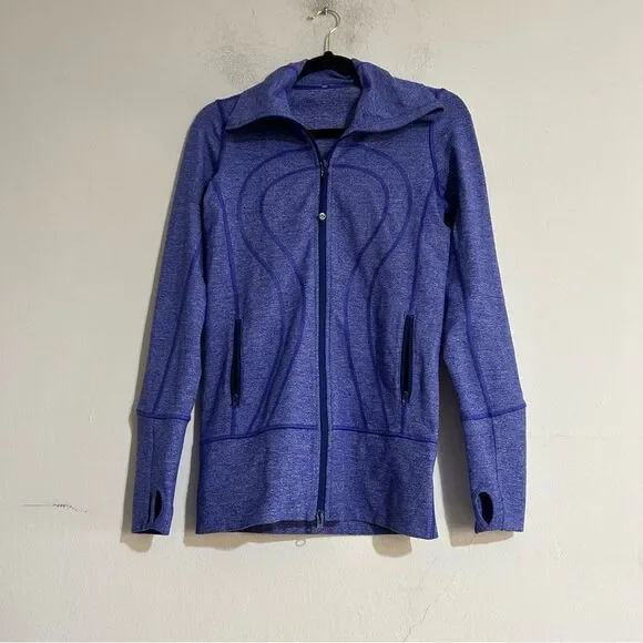 Lululemon Stride Jacket Heathered Rocksteady Size 4