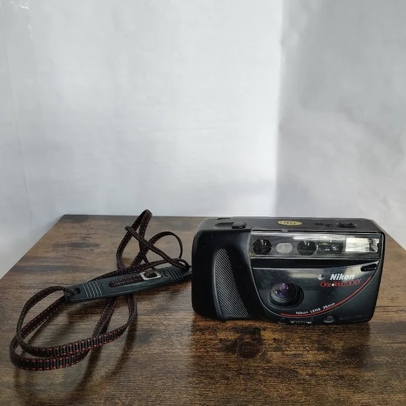 Nikon One Touch 100 35mm Film Point & Shoot Camera VTG 80s Untested