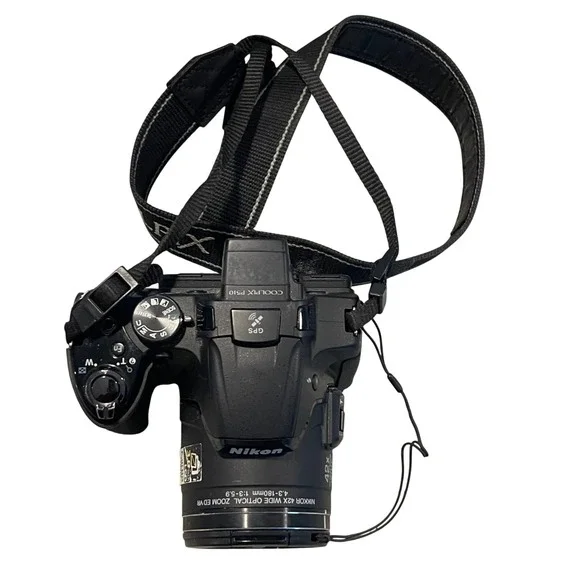 Nikon Coolpix P510 Digital Camera GPS 42x Optical Zoom 16MP Black With bag‎