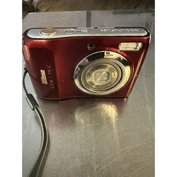 Nikon‎ Coolpix L20 Red 10MP Digital Camera In Original Box - PARTS ONLY