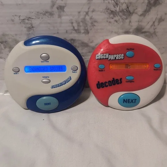 2x Hasbro Catch Phrase Handheld Electronic Game & Decades Tested WORKS