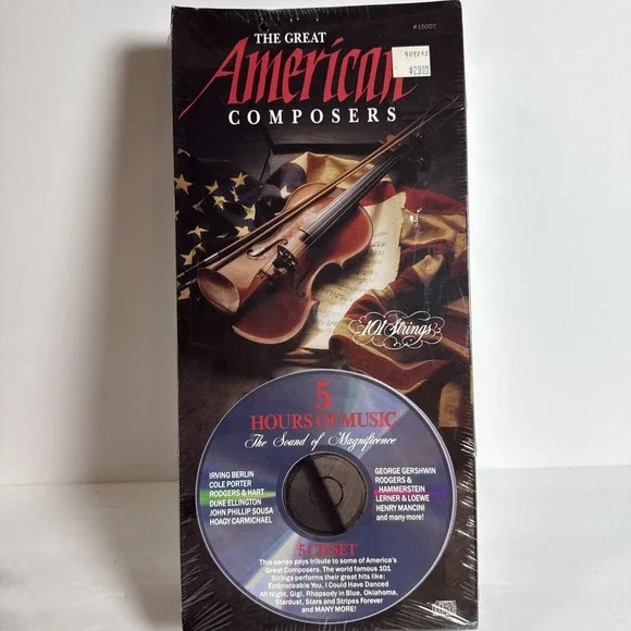 The Great American Composers - 101 Strings - 5-CD Set‎ - New, Sealed