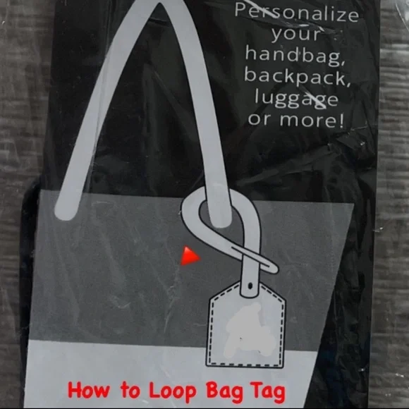 NWT “K•Carroll” Bag Tag, Monogram Letter 