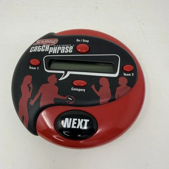 Scrabble Catch Phrase Electronic Handheld Travel Party Hasbro Red‎ Replacement