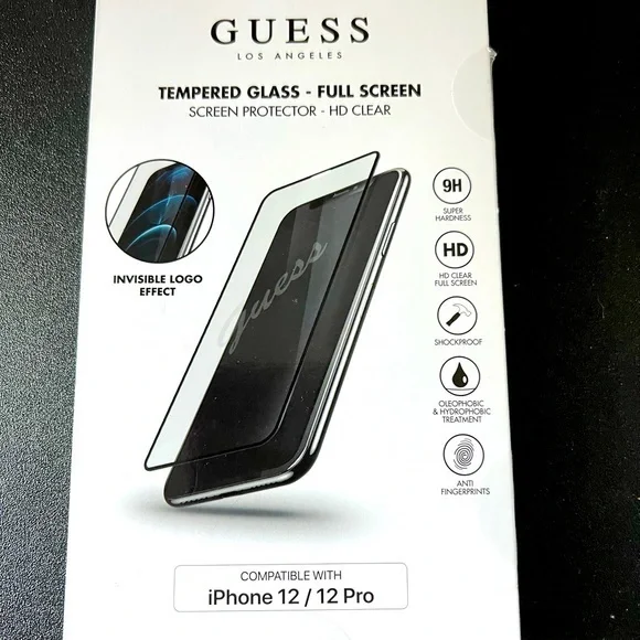 Guess iPhone 12 and 12 Pro Tempered Glass Screen Protector