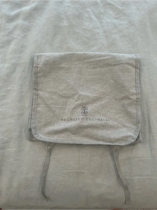 Brunello Cucinelli Gray Fabric Garment Storage Bag