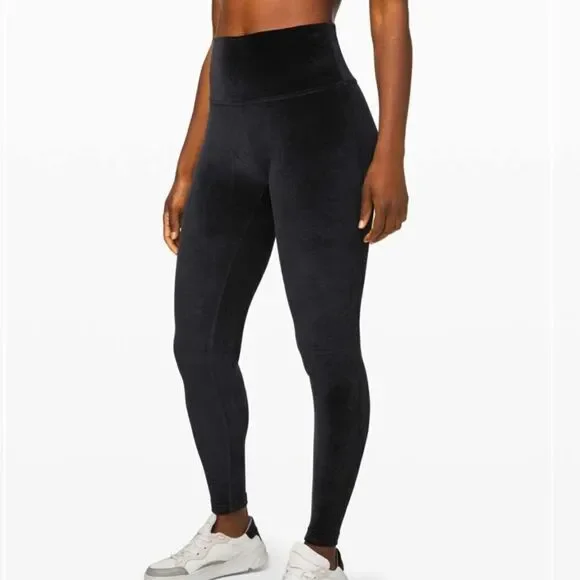 Lululemon Wunder Lounge High Rise Tight Velvet Black