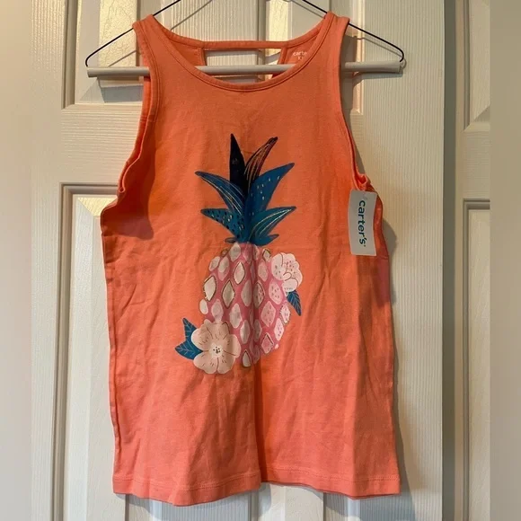 Carter's Orange Pineapple Tank Top for Kids