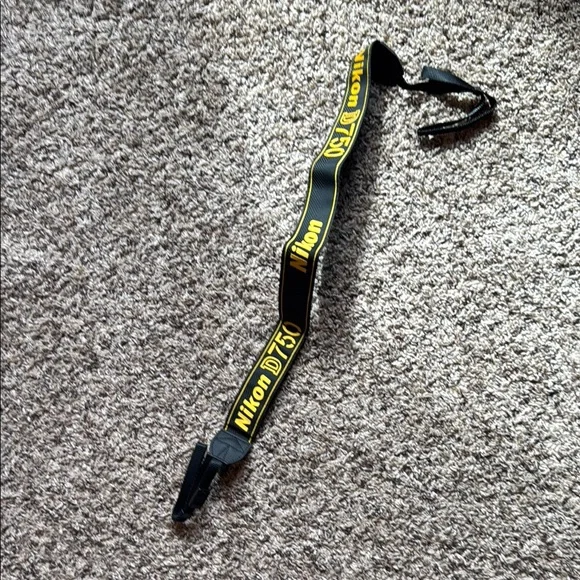 Nikon Black and Yellow Camera Strap
