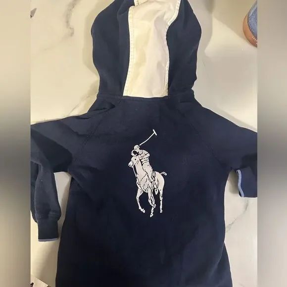 Polo Ralph Lauren Blue Hoodie Shirt 3/3T