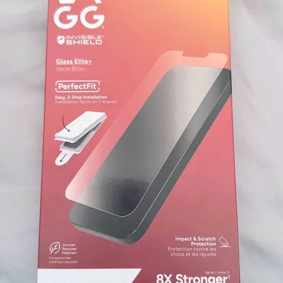 ZAGG InvisibleShield Glass Elite+ Screen Protector - Black