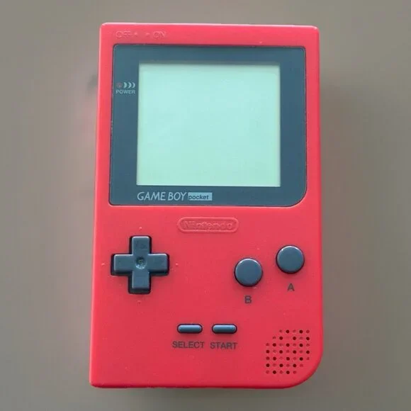 Nintendo GameBoy Pocket‎ Red Handheld Console MGB-001 TESTED WORKING