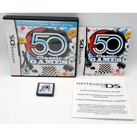 50 Classic Games‎ for Nintendo DS 2009 CIB COMPLETE IN BOX