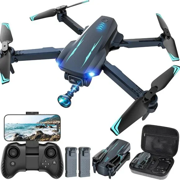 Drone Camera 1080P HD FPV Camera, ne Key Take Off/Land, Altitude Hold, 360 Flip