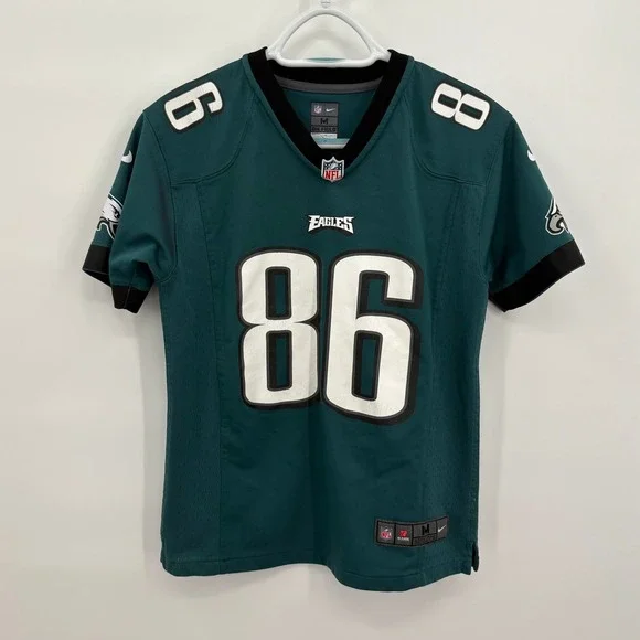 Nike Philadelphia Eagles Zach Ertz 86 NFL Jersey Kids Medium 10/12 Green