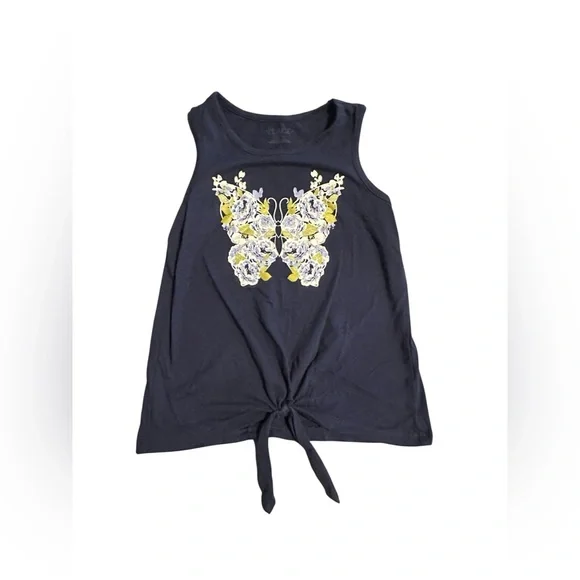 The Children’s Place Flower Butterfly Tie Front Tank