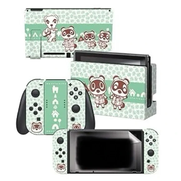 New Animal Crossing New Horizon Switch Skin Tom Nook and Friends