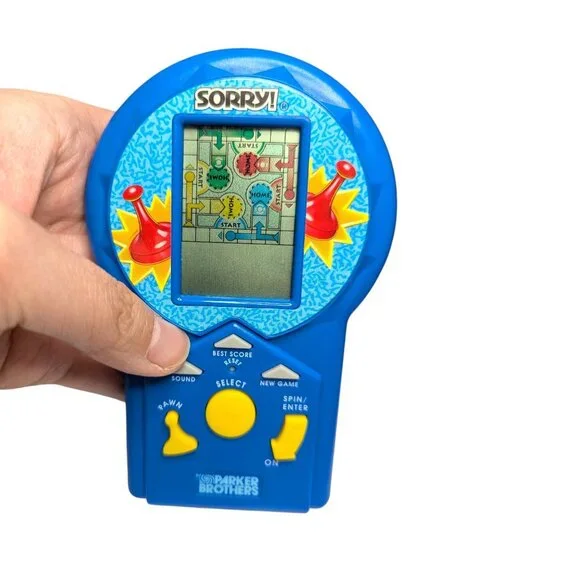 Vintage 1996 Hasbro Sorry! Electronic Handheld Game - TESTED and WORKS!
