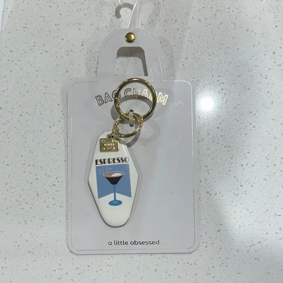 Espresso Themed Bag Charm