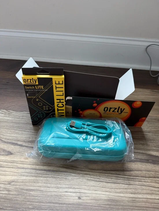 Turquoise Travel Case for Handheld Consoles - Protective Carrying Case