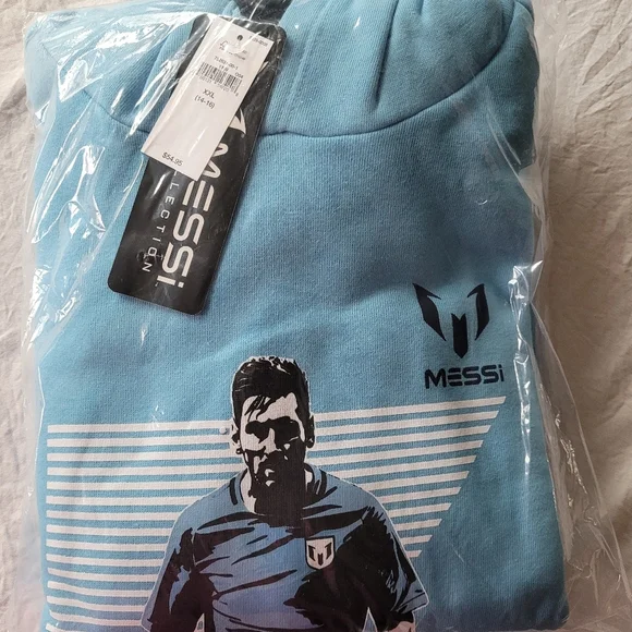 GAP Messi Hoodies Youth Blue Size XXL (14-16)