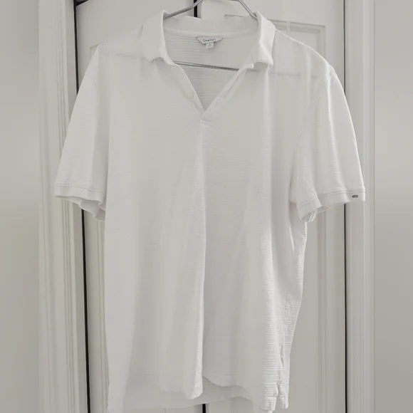 Calvin Klein White Men's Polo Shirt
