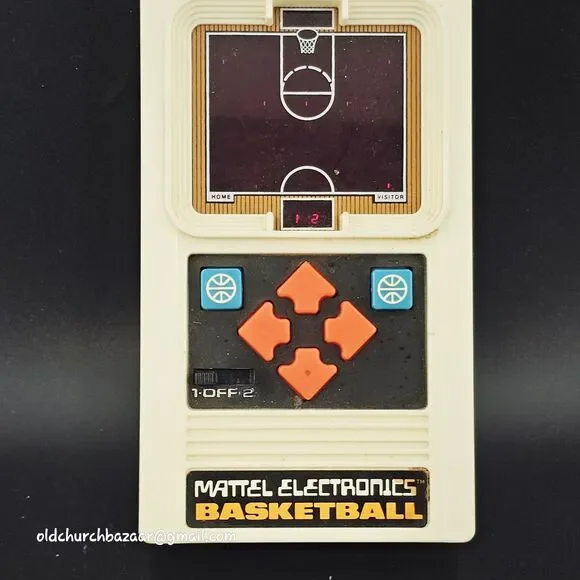 1978 Mattel Electronics Basketball Handheld Video Game Tested & Works Vintage