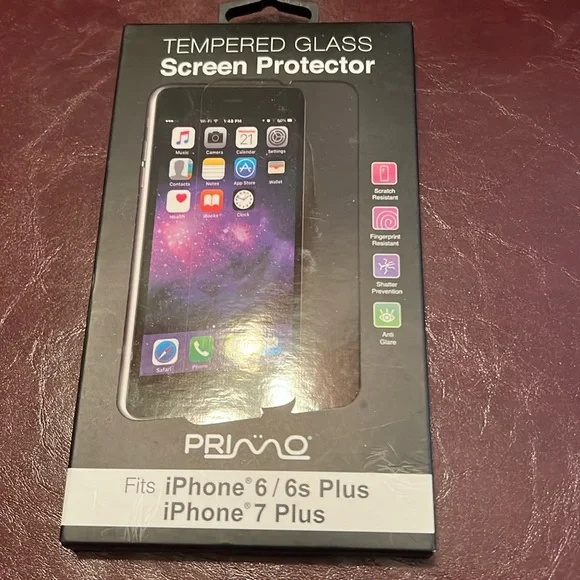 NWT tempered glass screen protector for iPhone 6/6s Plus/7 plus