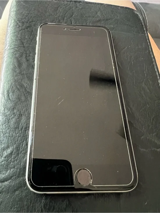Black Smartphone with Screen Protector - Brand Unspecified