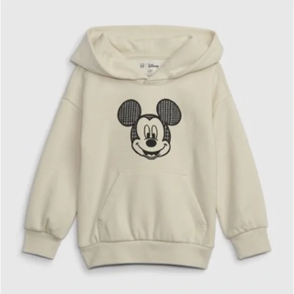 3T Kids Cream Hoodie Mickey Mouse Baby Gap