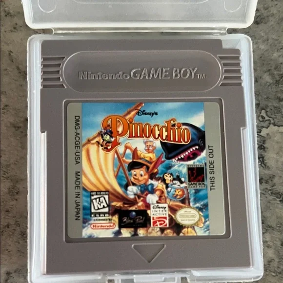Nintendo Game Boy Pinocchio Game Cartridge - Gray