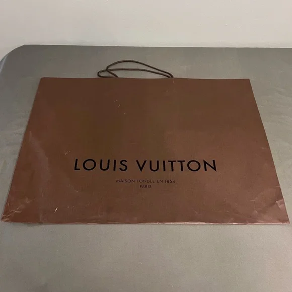 Louis Vuitton Empty Brown Large Tote Gift Bag 27x19”