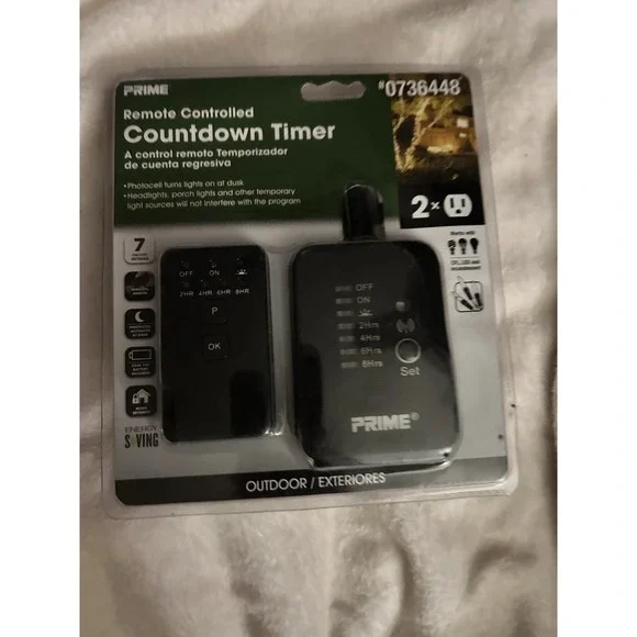PRIME Outdoor Residential‎ Lighting Countdown Timer New!