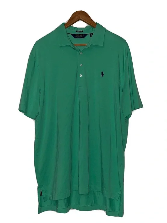 Polo Ralph Lauren Green Polo Vintage Navy Pony Logo T-shirt