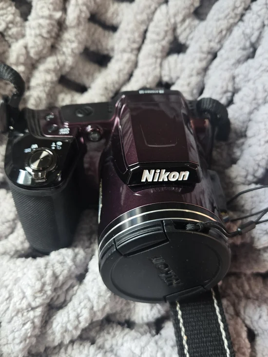 Nikon Purple Bridge Camera with Built-In Lens