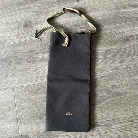 Fendi Black Double Layered Dust Bag