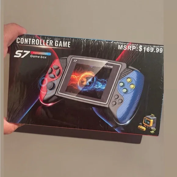 Controller Game Box Handheld Console - Red and Blue