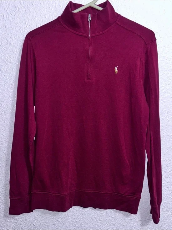 Polo by Ralph Lauren Hot Pink Half-Zip Pullover