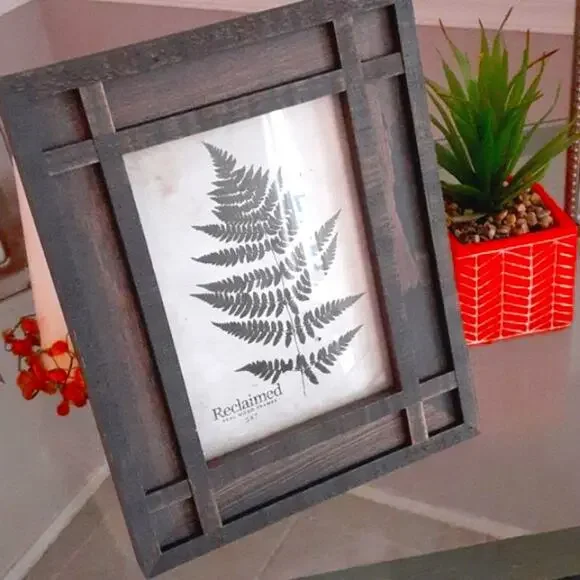 Wood Picture Frame 5×7 Brown French Country Cottagecore Modern Farm Rustic Table