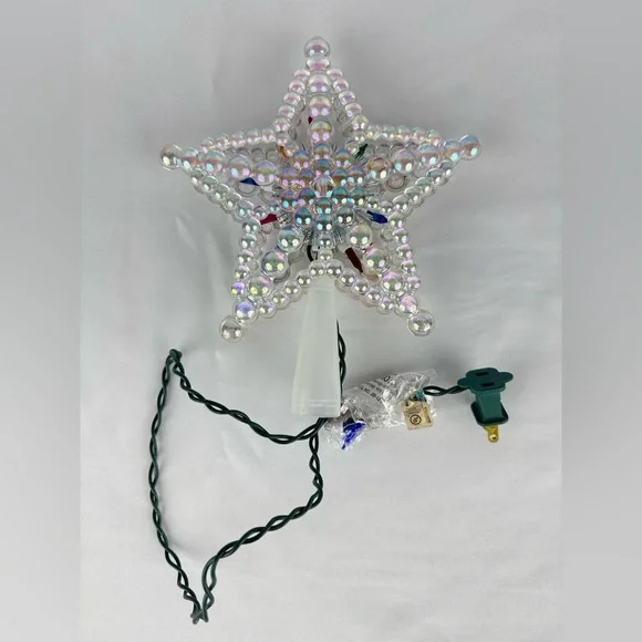 Vintage 90’s Light Up Plug In Christmas Tree Topper