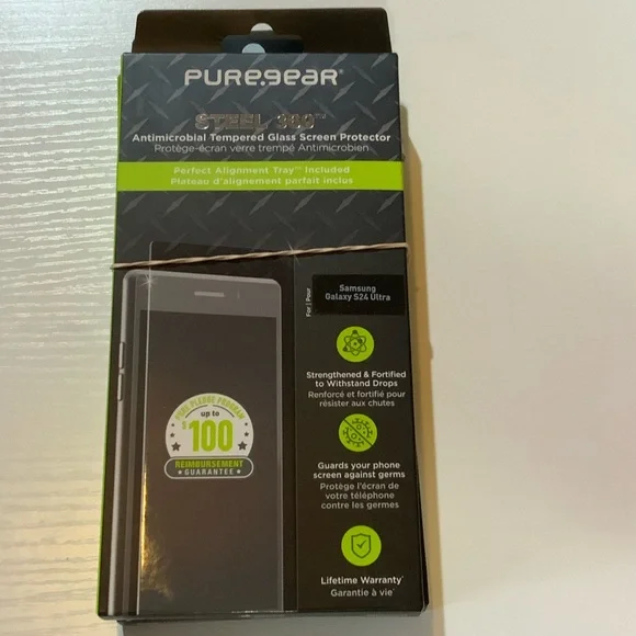 Antimicrobial Tempered Glass Screen Protector - Black