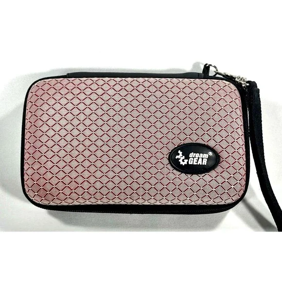 Dream GEAR Hard Case for Nintendo DS Red/Pink with Strap