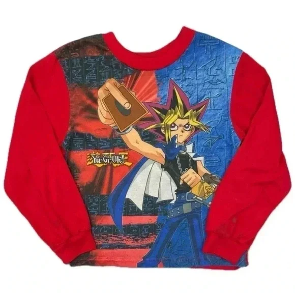 Vintage Kids Yu-Gi-Oh Long Sleeve Shirt Size 5/6